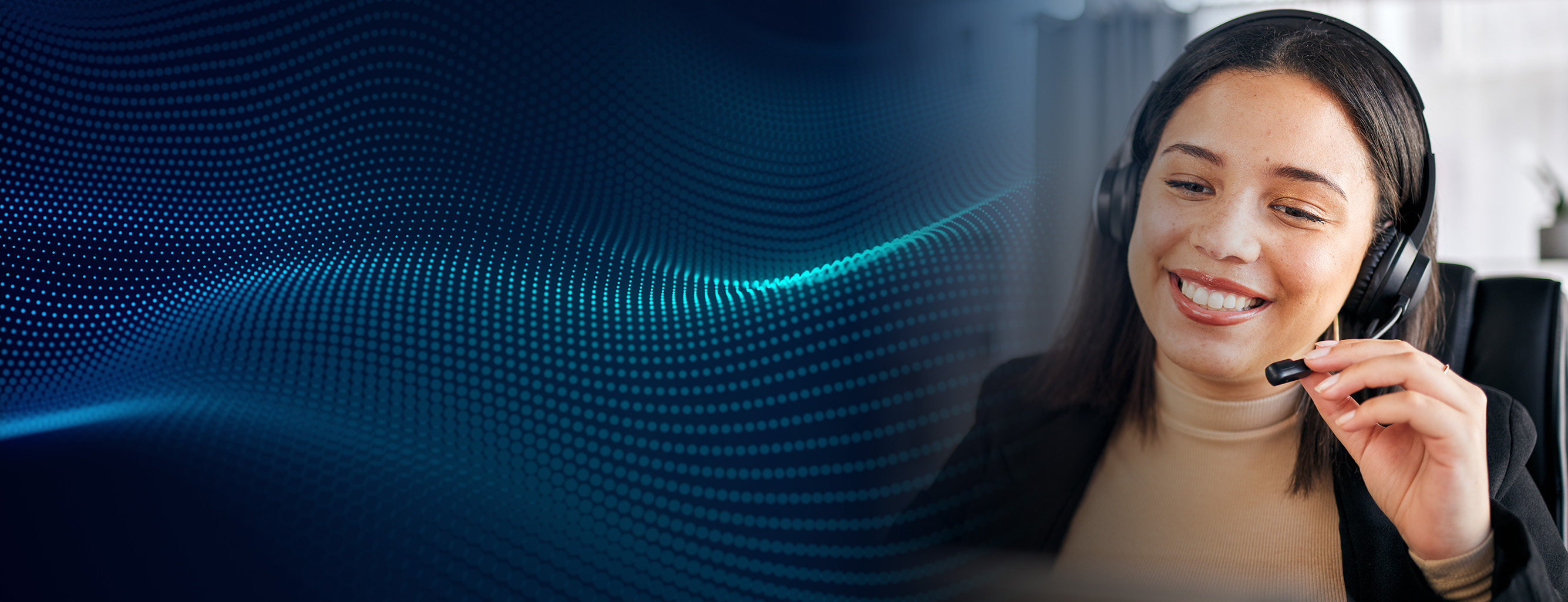 This image depicts mastering AI in customer service